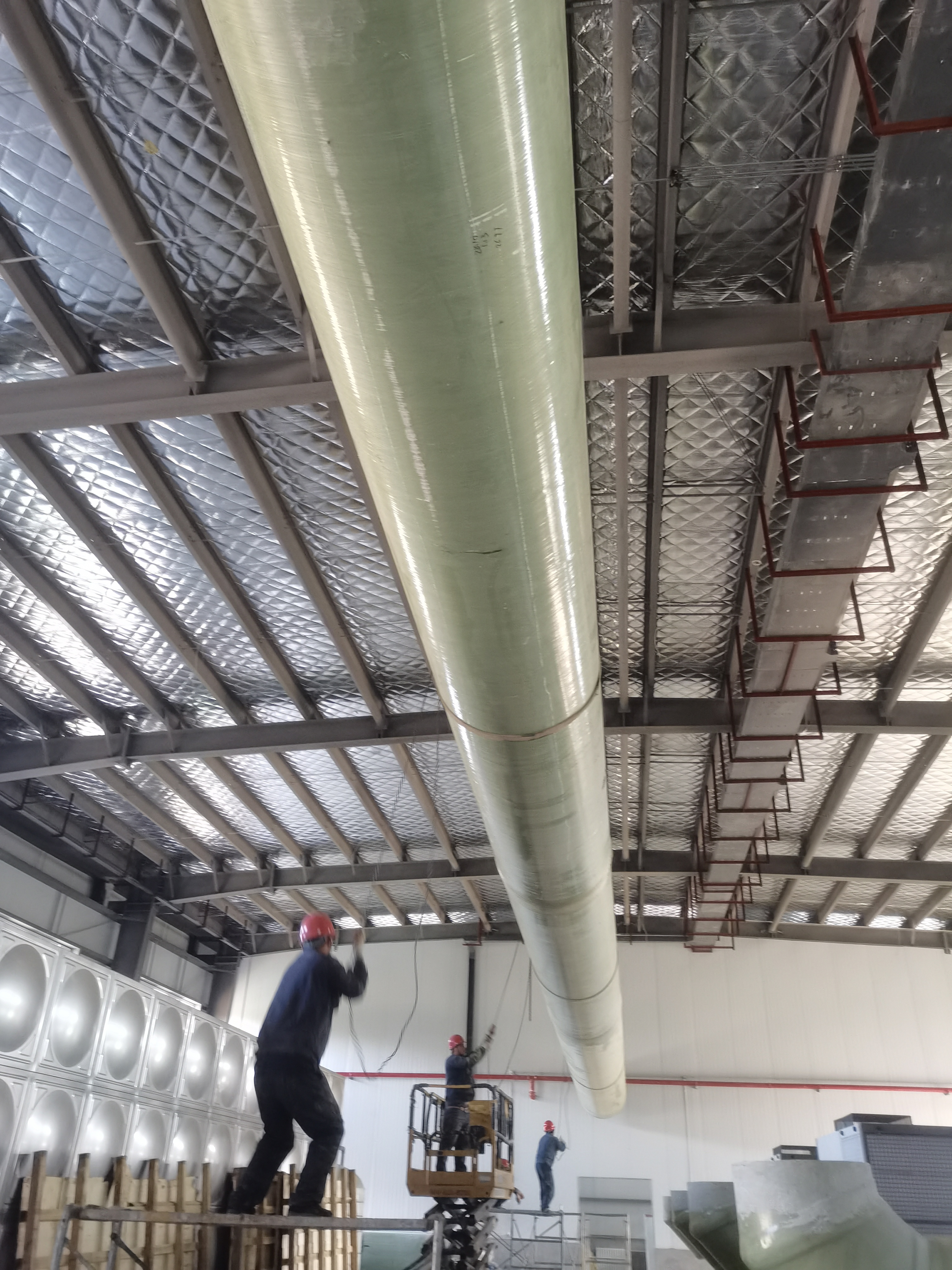 玻璃钢通风管道施工案例